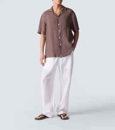 Fedeli Linen bowling shirt | Thumbnail 2