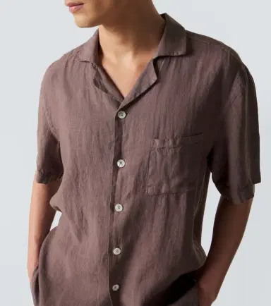 Fedeli Linen bowling shirt | Thumbnail 3