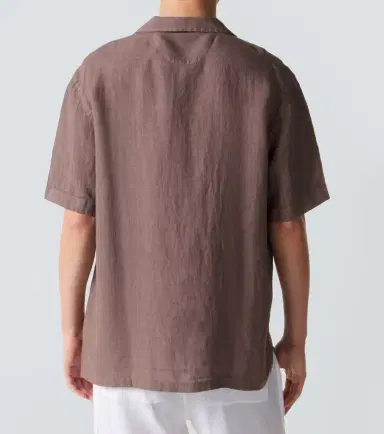 Fedeli Linen bowling shirt | Thumbnail 4