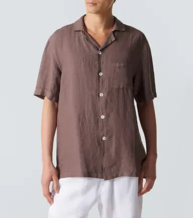 Fedeli Linen bowling shirt | Thumbnail 5