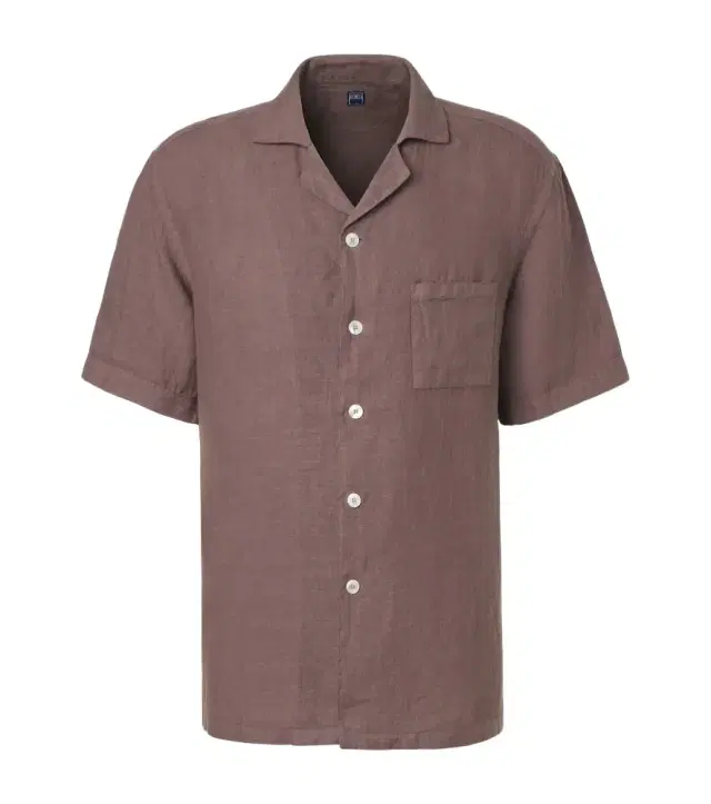 Fedeli Linen bowling shirt