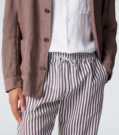 FEDELI Striped linen straight pants | Thumbnail 4 FEDELI Striped linen straight pants | Thumbnail 4