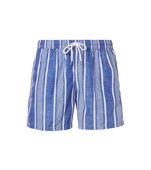 Striped swim trunks