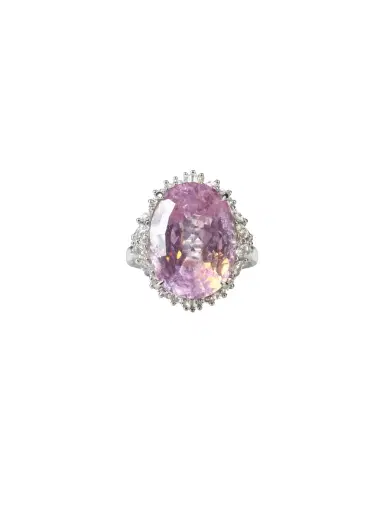 Wish Fine Jewelry 16.73ct Diamond Kunzite Platinum Cocktail Ring | Thumbnail 1
