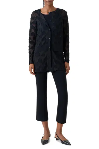 Akris punto Button Front Long Cardigan | Thumbnail 2 Akris punto Button Front Long Cardigan | Thumbnail 2