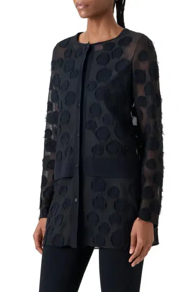 Akris punto Button Front Long Cardigan | Thumbnail 3 Akris punto Button Front Long Cardigan | Thumbnail 3
