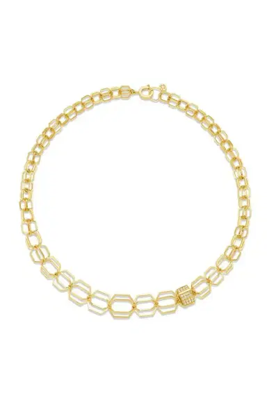 CADAR Diamond B Home Graduated Link Necklace | Thumbnail 1