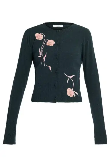 Erdem Embroidered Fitted Cardigan | Thumbnail 1 Erdem Embroidered Fitted Cardigan | Thumbnail 1