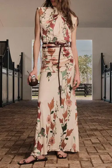 Johanna Ortiz Hibiscus Compass Ankle Dress | Thumbnail 2 Johanna Ortiz Hibiscus Compass Ankle Dress | Thumbnail 2