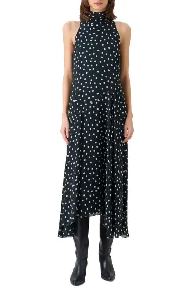 Akris punto Mock Neck Midi Dress | Thumbnail 2