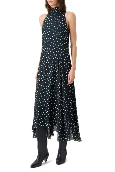 Akris punto Mock Neck Midi Dress | Thumbnail 4