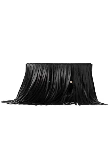 Givenchy Pinch Soft Clutch - Black Fringe | Thumbnail 1 Givenchy Pinch Soft Clutch - Black Fringe | Thumbnail 1