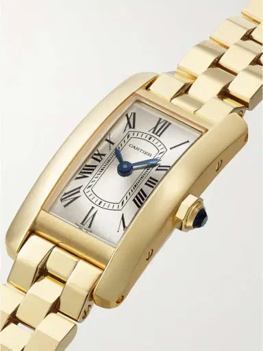 Cartier Tank Américaine 28mm Mini 18-karat Gold Watch | Thumbnail 3 Cartier Tank Américaine 28mm Mini 18-karat Gold Watch | Thumbnail 3