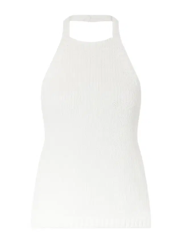 Knitted Cotton Halterneck Top