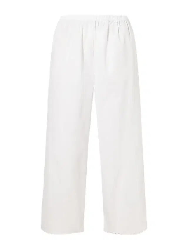 Embroidered Cotton-poplin Wide-leg Pants