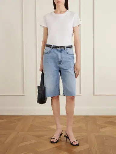 RÓHE Distressed Denim Shorts | Thumbnail 2 RÓHE Distressed Denim Shorts | Thumbnail 2