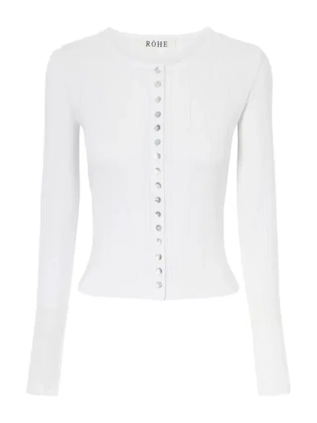 RÓHE Pointelle-knit Cotton-jersey Cardigan