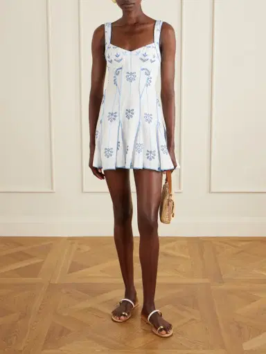 Charo Ruiz Arissa Broderie Anglaise Cotton-blend Mini Dress | Thumbnail 2 Charo Ruiz Arissa Broderie Anglaise Cotton-blend Mini Dress | Thumbnail 2