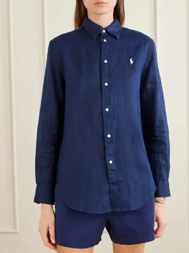 Polo Ralph Lauren Embroidered Linen Shirt | Thumbnail 3