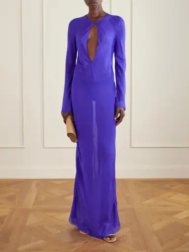 COLLEEN ALLEN Silk-chiffon Gown | Thumbnail 2