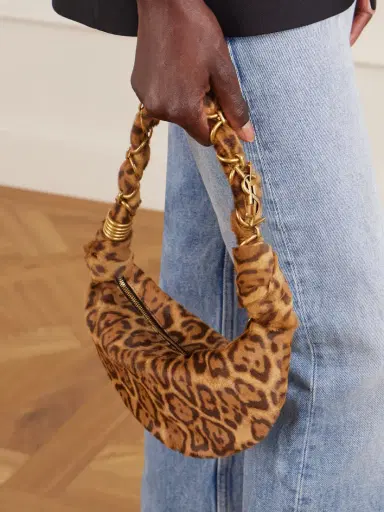 Saint Laurent Amalia Mini Leopard-print Calf Hair Shoulder Bag | Thumbnail 2