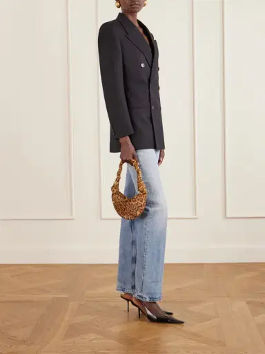 Saint Laurent Amalia Mini Leopard-print Calf Hair Shoulder Bag | Thumbnail 3