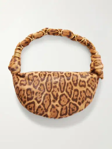 Saint Laurent Amalia Mini Leopard-print Calf Hair Shoulder Bag | Thumbnail 4