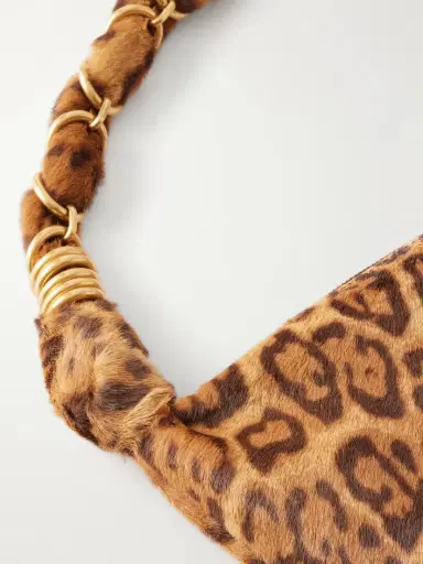 Saint Laurent Amalia Mini Leopard-print Calf Hair Shoulder Bag | Thumbnail 5