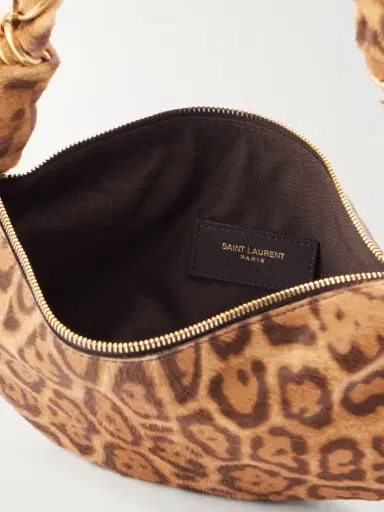 Saint Laurent Amalia Mini Leopard-print Calf Hair Shoulder Bag | Thumbnail 6