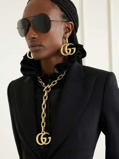 Gucci Eyewear Pilot Aviator-style Metal Sunglasses | Thumbnail 5
