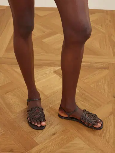 Loewe + Paula's Ibiza Petal Leather Sandals | Thumbnail 2