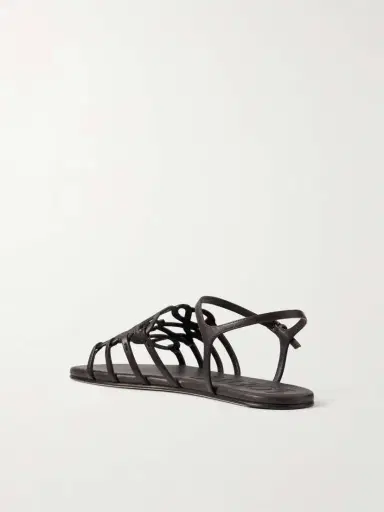 Loewe + Paula's Ibiza Petal Leather Sandals | Thumbnail 3
