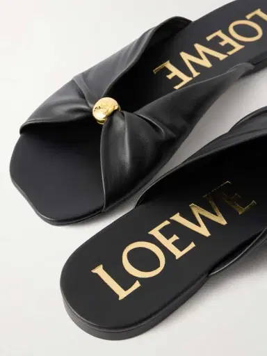 Loewe + Paula's Ibiza Pebble Leather Slides | Thumbnail 5 Loewe + Paula's Ibiza Pebble Leather Slides | Thumbnail 5