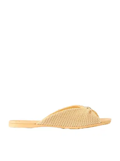 Loewe + Paula's Ibiza Pebble Raffia-effect Sandals Slides | Thumbnail 1