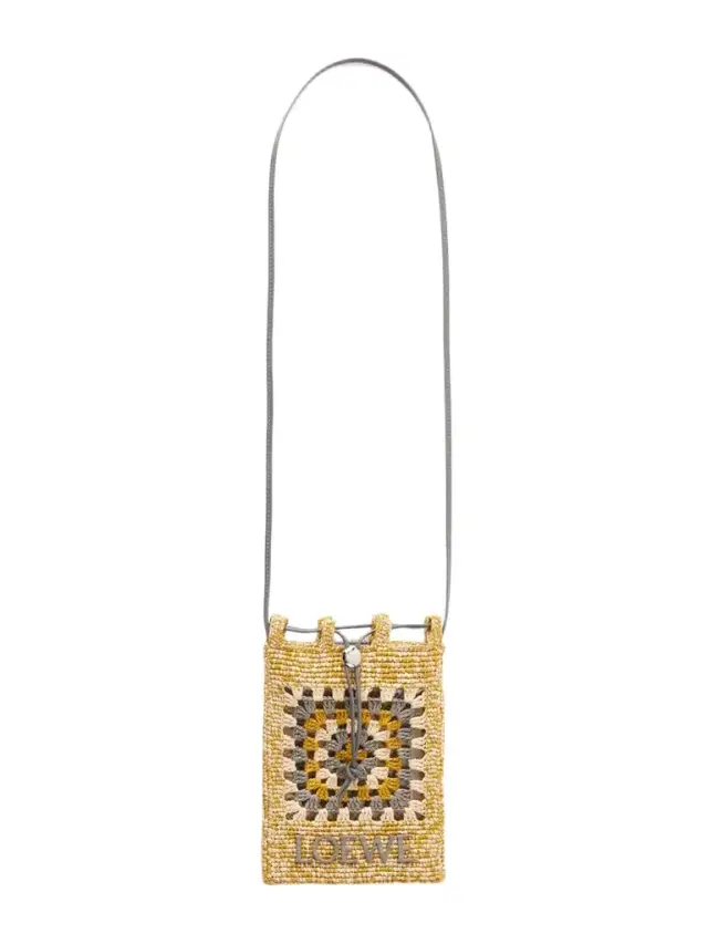 + Paula's Ibiza Leather-trimmed Crocheted Raffia Bucket Bag