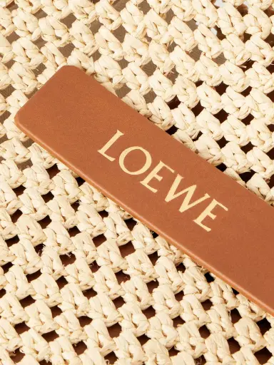 Loewe + Paula's Ibiza The Punch Hole Leather-trimmed Raffia Shoulder Bag | Thumbnail 11