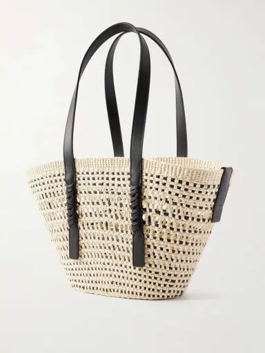 Loewe + Paula's Ibiza Braid Medium Leather-trimmed Raffia Tote | Thumbnail 4 Loewe + Paula's Ibiza Braid Medium Leather-trimmed Raffia Tote | Thumbnail 4