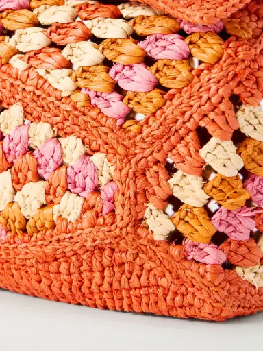 Loewe + Paula's Ibiza Puzzle Edge Mini Leather-trimmed Crocheted Raffia Shoulder Bag | Thumbnail 5 Loewe + Paula's Ibiza Puzzle Edge Mini Leather-trimmed Crocheted Raffia Shoulder Bag | Thumbnail 5