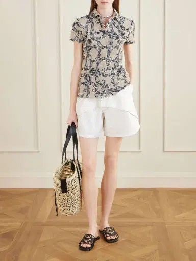 Loewe + Paula's Ibiza Leather-trimmed Iraca Tote | Thumbnail 3