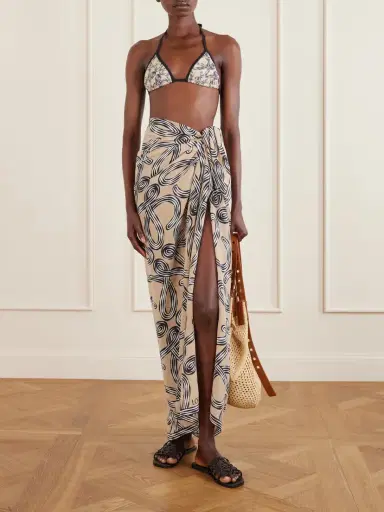 Loewe + Paula's Ibiza Printed Silk Scarf | Thumbnail 2