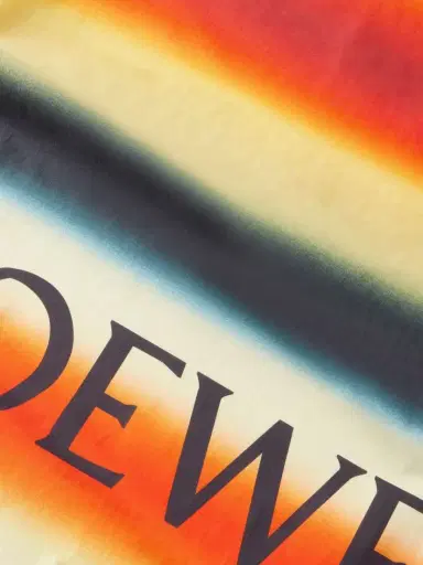 Loewe + Paula's Ibiza Fringed Striped Cotton-voile Scarf | Thumbnail 4