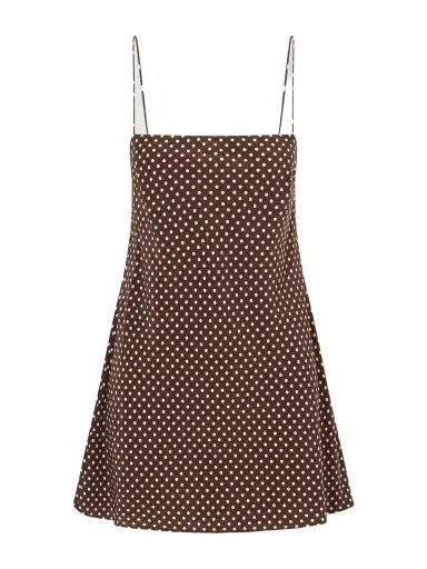 Matteau Polka-dot Silk-crepe De Chine Mini Dress | Thumbnail 1 Matteau Polka-dot Silk-crepe De Chine Mini Dress | Thumbnail 1