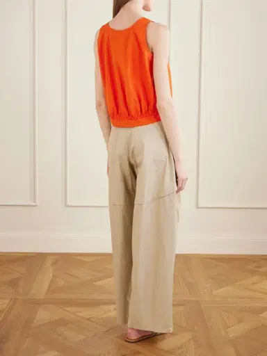 Loewe + Paula's Ibiza Anagram Appliquéd Cotton-popeline Top | Thumbnail 3