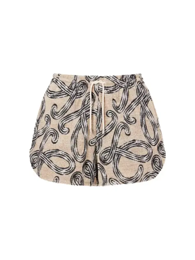 +paula’s Ibiza Printed Cotton-blend Terry Shorts