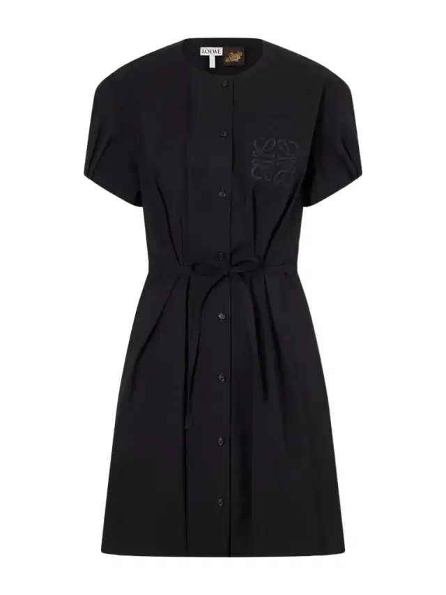 + Paula’s Ibiza Anagram Embroidered Belted Cotton-blend Midi Dress