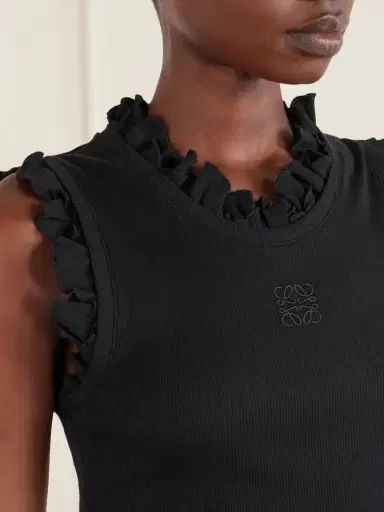 Loewe + Paula’s Ibiza Ruffled Cotton-blend Tank Top | Thumbnail 5 Loewe + Paula’s Ibiza Ruffled Cotton-blend Tank Top | Thumbnail 5
