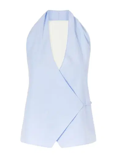 St. Agni Organic Cotton-poplin Wrap Top | Thumbnail 1