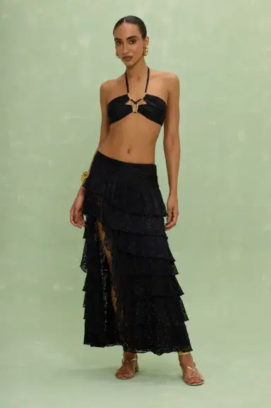 PatBo MARTINA LYCRA RUFFLE MAXI SKIRT | Thumbnail 6 PatBo MARTINA LYCRA RUFFLE MAXI SKIRT | Thumbnail 6