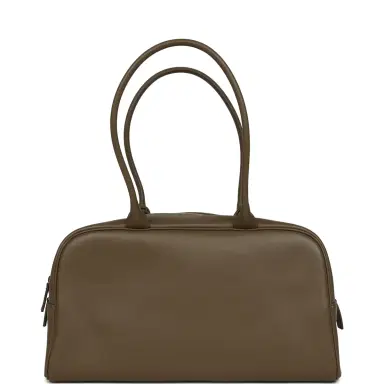 Chanel Chanel Large "Perfect Bowling" Bag Dark Khaki Calfskin Gold Hardware | Thumbnail 4 Chanel Chanel Large "Perfect Bowling" Bag Dark Khaki Calfskin Gold Hardware | Thumbnail 4