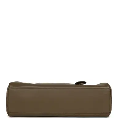 Chanel Chanel Large "Perfect Bowling" Bag Dark Khaki Calfskin Gold Hardware | Thumbnail 6 Chanel Chanel Large "Perfect Bowling" Bag Dark Khaki Calfskin Gold Hardware | Thumbnail 6